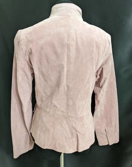 sz 12 New Chadwick's Women's Pink Genuine Leather Jacket - Picture 5 of 12